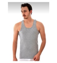 TUTKU Erkek 6'lı Paket % 100Pamuklu Penye Atlet