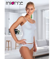 Miorre Seamless Bayan İp Askılı Atlet (Beyaz)