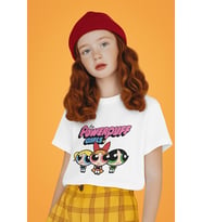 The Power Puff Girls Baskılı Unisex Çizgi Film Çocuk Tişört (1-12 Yaş)