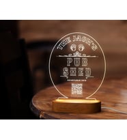 BK Gift Restoran & Cafe & Barlara Özel Led Lamba QR Kod Menü, Işıklı QR Menü, QR Kodlu Masa Dekoru, Işıklı Pleksi Biblo-26