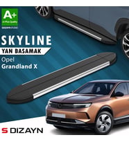 S-Dizayn Opel Grandland 2 Hybrid Benzinli Skyline Krom Yan Basamak 193 Cm 2024 Üzeri A+ Kalite