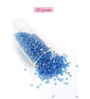 Kesme Cam Boncuk 2mm - 20 Gram - Şeffaf Mavi -BNC326