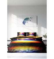 Çift Kişilik ( Lastikli Çarşaflı ) %100 Pamuk Saten Nevresim Takımı Color World