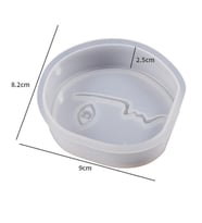 EPOKSİ REÇİNE SİLİKON KALIP İTHAL YUVARLAK YÜZ FİGÜR MUM TAŞ TOZU  SİLİKON KALIP HB40215-0011 (Beyaz)