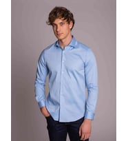 Mavi Erkek Slim Fit Düz Paul Yaka Uzun Kol Gömlek