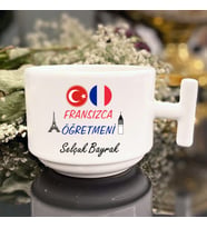 Fransızca Öğretmenine Özel T Kulp Nescafe Fincanı