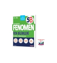 Fenomen Yayıncılık 2025-2026 5. Sınıf Fen Bilimleri Soru Bankası B Seviyesi %100 Başarı İçin Yeni Müfredat Video Çözüm (Çok Renkli)
