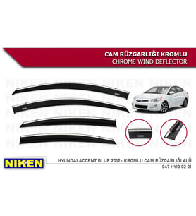 HYUNDAİ ACCENT BLUE 2011 2012 2013 2014 2015 2016 2017 2018 MODEL NİKEN KROMLU CAM RÜZGARLIĞI