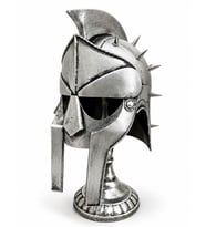 Spartalı Gladyatör Miğferi Biblosu - Metal - 45x20 cm Dekoratif Obje