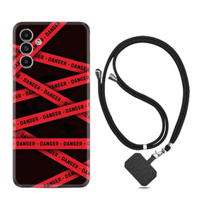 Samsung A23 A31 A32 A50 A51 A52 A53 A70 Kılıf Boyun Askılı Silikon Danger 1372
