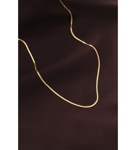 Pilelistore  Çelik Gold Renk 60 cm İnce İtalyan Zincir Kolye