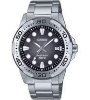 Casio MTD-140D-1AVDF Çelik Kasa Çelik Kordon 10 Atm Suya Dayanıklı Metalik Renk Erkek Kol Saati
