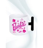 Enter Mode Barbie Baskılı T Saplı Kupa Bardak Porselen Çay Kahve Fincanı