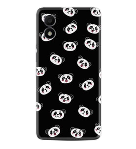 TCL 303 Kılıf Silikon Desen Özel Seri Panda Suratları 1773