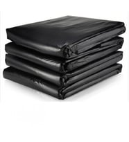 Endüstriyel Jumbo Boy Dökme Çöp Torbası - 80 x 100 Cm. - 250 Mikron - Kalın - 20 Kg. - Siyah - Torba