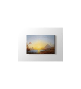 Amedee Rosier - Istanbul Manzarası Tablo 50 X 50 Cm