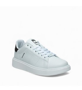 Trendyshose WCS-2977 Anatomic Rahat Poli Taban Hafif Unisex Spor Ayakkabı (Beyaz-Siyah)