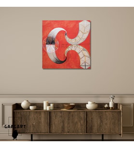 Kare Kanvas Tablo Ünlü Eserler Hilma af Klint-Group IX-SUW, The Swan, No. 9 (1915)
