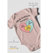 Aileye Özel Kısa Kollu Bebek Body %100 Pamuk