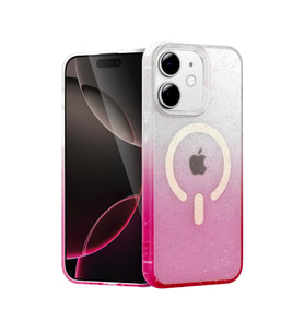 Iphone 12 Pummel Shiny Magsafe Kapak - Pembe