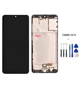 Tkgz - Samsung Galaxy A31 - SM-A315 Uyumlu Lcd Ekran Dokunmatik - A - Kalite ÇITALI + TAMİR SETİ