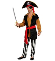 Korsan Jack Sparrow Kostümü Yetişkin (Çok Renkli)