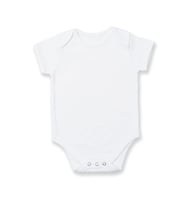 Sema Baby Prematüre Yarım Kol Penye Çıtçıtlı Badi - Beyaz (Çok Renkli)