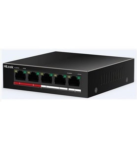 HILOOK 4port+1UPLINK 35w FULL PoE NS-0105P-35(B) 10/100 Yönetilemez Switch
