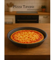 Pizza Tavası Alüminyum Pizza Tepsisi Yapışmaz Lahmacun Pide Tavası 31 Cm
