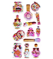 Sticker Kabartmalı Sticker Defter, Planlayıcı Etiket (pullu-812) - 17x9 cm - Parfüm Makyaj