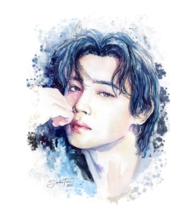 Jimin  Bts 7 Kader Tablo Ahşap Poster Dekoratif Kod2739