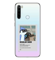 Redmi Note 8 Uyumlu Regular Show Mordecai ve Rigby Desenli Şeffaf Telefon Kılıfı
