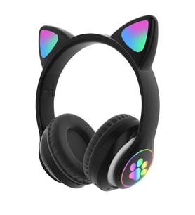 Vilya Kedi Kulaklığı LED Işıklı, Bluetooth, Çocuk ve Gençler İçin