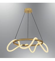 A-5133-60G HASIR LEDLİ GOLD AVİZE