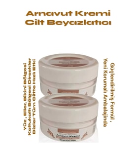 Süper Whitening Cream Arnavut Kremi ,Aklık, Beyazlatıcı Krem 100 ml X 2 ADET