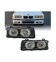 Bmw E36 1992-1998 Sedan Coupe Mercekli Siyah Ön Far