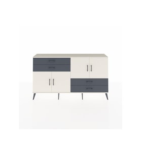 Arges Konsol 3 Raflı 4 Çekmeceli 4 Kapaklı 176x30x99 Aytaşı-Aytaşı/Antrasit