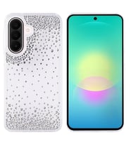 Galaxy A27 Kılıf Airbag Tasarımlı Damla Taşlı Şeffaf Pera Silikon Kılıf