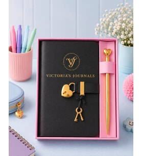 DEFTER HUS HUS KALEMLİ GÜNLÜK 192 YAPRAK ÇİZGİLİ SİYAH