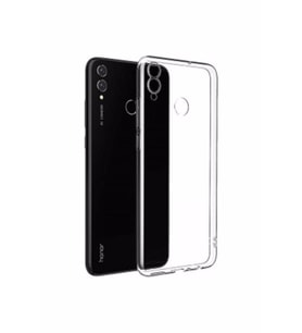 Honor 8c Şeffaf Tıpalı Kamera Korumalı Lüx Silikon Kılıf