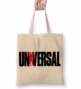Universal Fitness Logo Bez Çanta Uzun Saplı