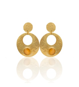 Kadir Jewellery 22 Ayar Altın Kaplama Vintage Küpe -El İşçiliği Ve Hipoalerjenik Küpe