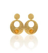 Kadir Jewellery 22 Ayar Altın Kaplama Vintage Küpe -El İşçiliği Ve Hipoalerjenik Küpe