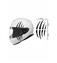 Motorsiklet Araç Pençe Sticker 9x16 cm siyah