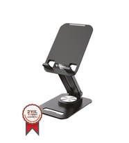 Torima JX-035 Siyah Katlanabilir, Yükseklik Ayarlı Masaüstü Telefon Ve Tablet Standı Metal Tablet / Telefon Tutucu