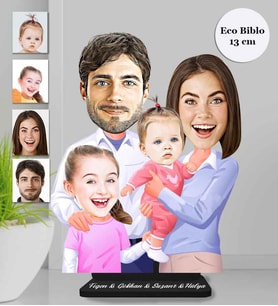 Kişiye Özel Aile Ahşap Eco Biblo -18