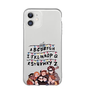 Iphone 11 Uyumlu Stranger Things Desenli Şeffaf Telefon Kılıfı