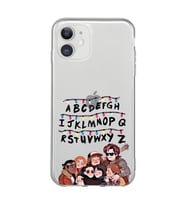 Iphone 11 Uyumlu Stranger Things Desenli Şeffaf Telefon Kılıfı