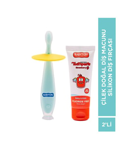 SET Çilek Diş Macunu - Silikon Diş Fırçası