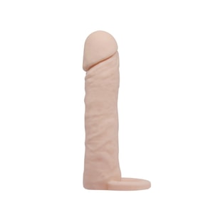 OdinsShop 4 cm Dolgulu Realistik Uzatmalı Penis Kılıfı Dildo Ten Rengi Penis